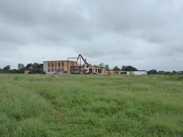 Film set under construction at Bawdsey