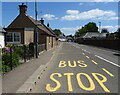 Bus stop on Main Street, Longforgan