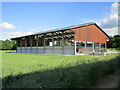 Farm building under construction at Langham Lodge