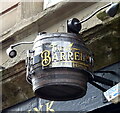 Sign for the Barrelman, Dundee