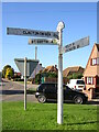 Direction Sign ? Signpost on the B1441 London Road in Little Clacton parish