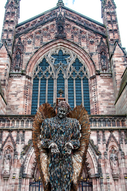 The Knife Angel, Hereford Cathedral