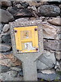 SH6266 : Hydrant marker on Ffordd Pant, Bethesda by Meirion