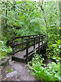 Footbridge over Dean Dike on the Kirklees Way, Hepworth