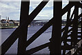 NZ2463 : Newcastle bridges through Dunston Staiths by Chris Allen