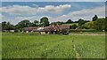 Public Footpath passes the Pig and Whistle Lodge