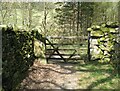 SD2789 : Gate on The Cumbria Way near Cockenskell by Adrian Taylor