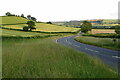 The A3400 winding towards Long Compton by Harrow Hill