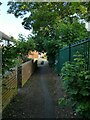 Path behind houses on Stanmore Place, Burley