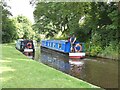 Narrowboats on the Llangollen Canal