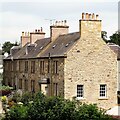 Row of houses near the north bank of the River Tweed