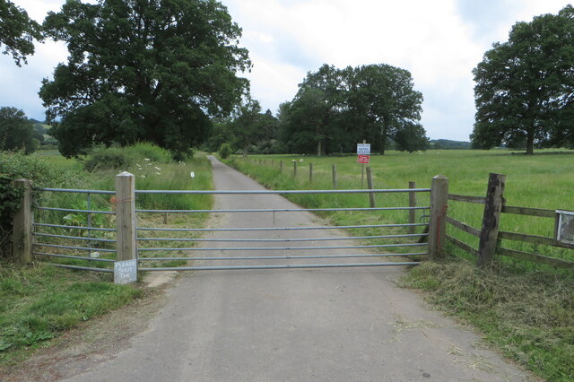 Gated road to Park Lodge