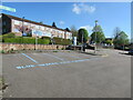 Blue-marked area in Bream Road Car Park, Lydney