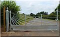 NT5633 : Eildon Hills gates by Jim Barton