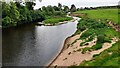 NY3964 : River Lyne viewed from west side of Westlinton Bridge by Roger Templeman