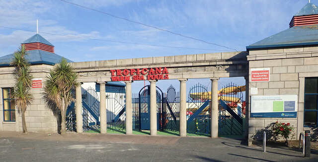The entrance to the Tropicana Warm Sea Pools at Newcastle