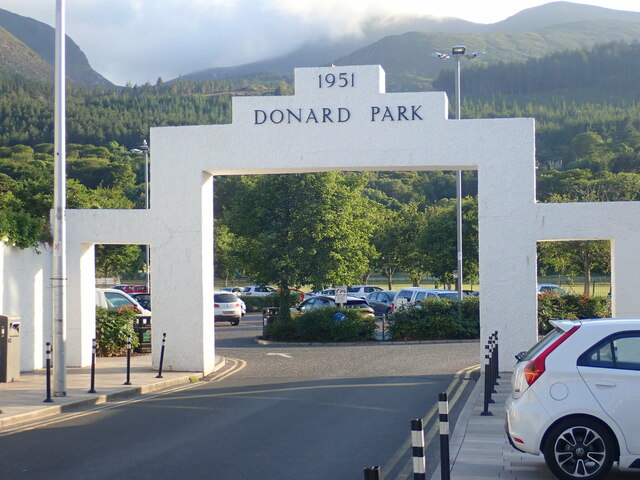 The entrance arch of Donard Park