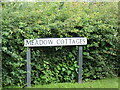 Meadow Cottages sign