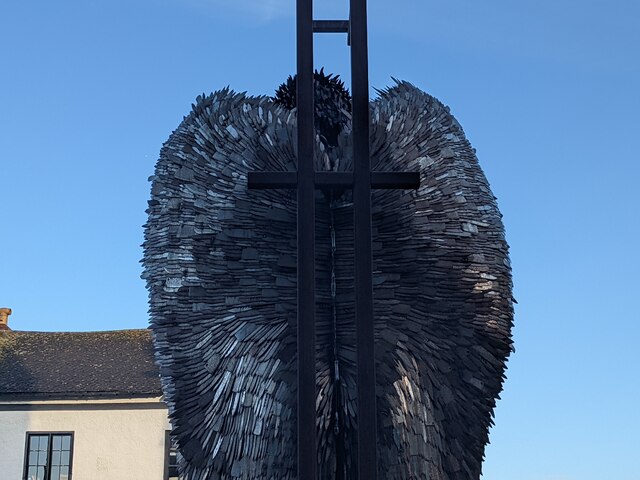 The Knife Angel at Hereford Cathedral (Close-up)