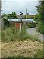 Signpost on Bures Road