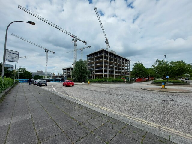 Construction site, Elder Gate, Milton Keynes