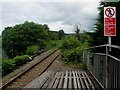 Notice at the NW end of Ewenny Road station, Maesteg