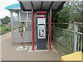 SS8590 : Ticket machine on Ewenny Road railway station, Maesteg by Jaggery