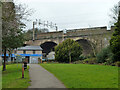 TQ1195 : West Coast Main Line viaduct over Colne valley by Robin Webster