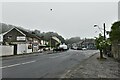 Laugharne: The A4066 running through the village