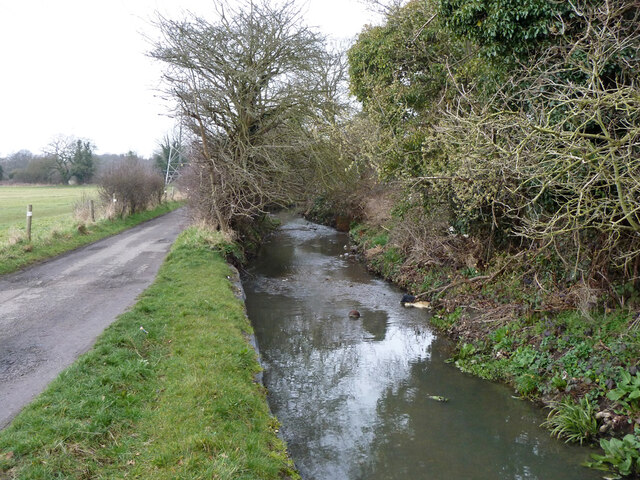 Brook towards River Colne © Robin Webster :: Geograph Britain and Ireland