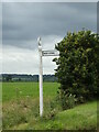 TL9233 : Signpost on Small Bridge Entry by Geographer