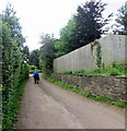 Walking towards Llandenny Village Hall, Monmouthshire