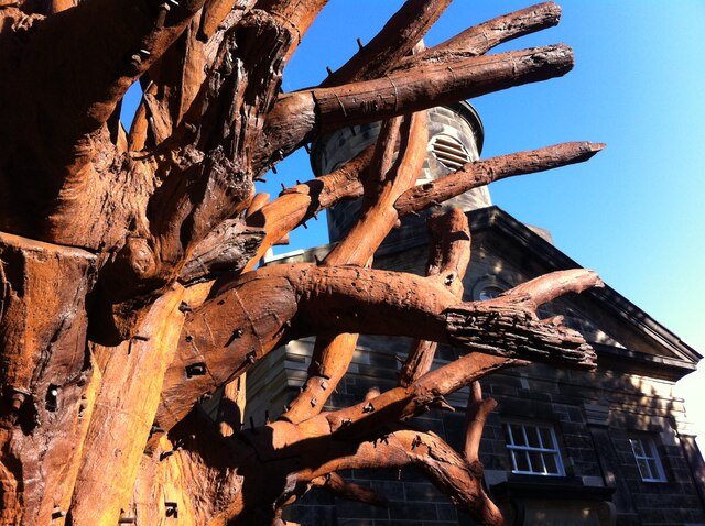 Detail of Iron Tree & Chapel, Yorkshire Sculpture Park