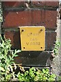 Gas valve marker on Sackville Road, Bangor