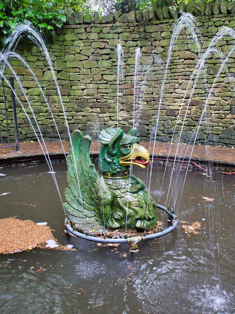 Gryphon Fountain at the Forbidden Corner