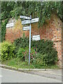 Signpost on Cuckoo Hill