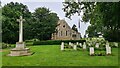 Corner of Scampton church yard