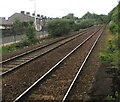 Railway from Llandaf station towards Radyr station, Cardiff