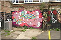 TQ3381 : View of street art on a wall in the NCP Whitechapel car park #7 by Robert Lamb