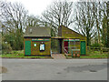TQ8411 : Toilet block, car park, Hastings Country Park by Robin Webster