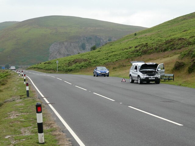 Layby on the Horseshoe Pass