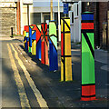 Colourful bollards, Hull