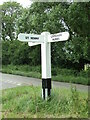 TL8838 : Signpost on Tymperley Farm Road by Geographer