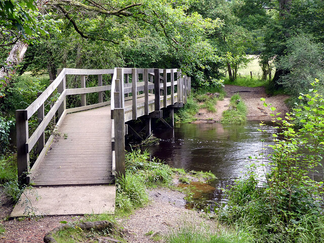 Ford and footbridge by Roydon Manor over... © John Lucas :: Geograph ...