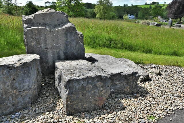 National Botanic Garden of Wales: Feature made using Welsh stone 4, Carboniferous Limestone