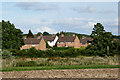 Farmland and housing in Stone, Staffordshire