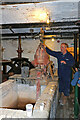 SJ8746 : Etruria Industrial Museum - explaining the Pulsometer pump by Chris Allen
