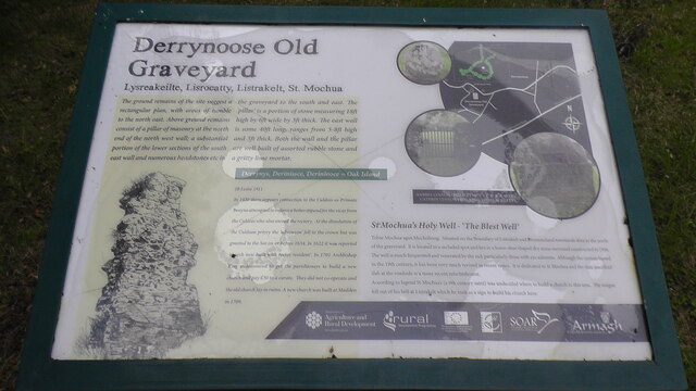 Information Board at Derrynoose Old Graveyard