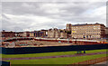 Redevelopment in Bradford city centre seen from Exchange Steps