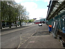 ST3088 : Temporary fences, Queensway, Newport by Jaggery